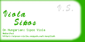 viola sipos business card